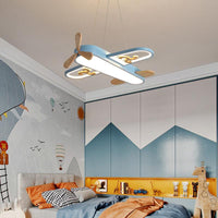 Childrens Plane Shaped Hanging Lamp Acrylic LED Pendant Light - Rebooters