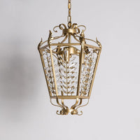 3 Lights Hexagonal Pendant Lighting Rustic Gold Chandelier - Rebooters