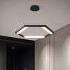Hexagon Acrylic Chandelier Modernist 1/2/3 Lights Black Led Ceiling Light - Rebooters