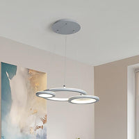 Acrylic Round Chandelier Lighting Modern Led White Grey Pendant Lamp - Rebooters