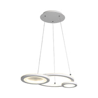Acrylic Round Chandelier Lighting Modern Led White Grey Pendant Lamp - Rebooters