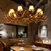 Conical Resin Pendant Lighting Traditional 10-Bulb Chandelier - Rebooters
