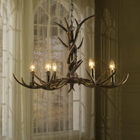 6/8/10-Light Chandelier Light Rustic Study Pendant Brass - Rebooters