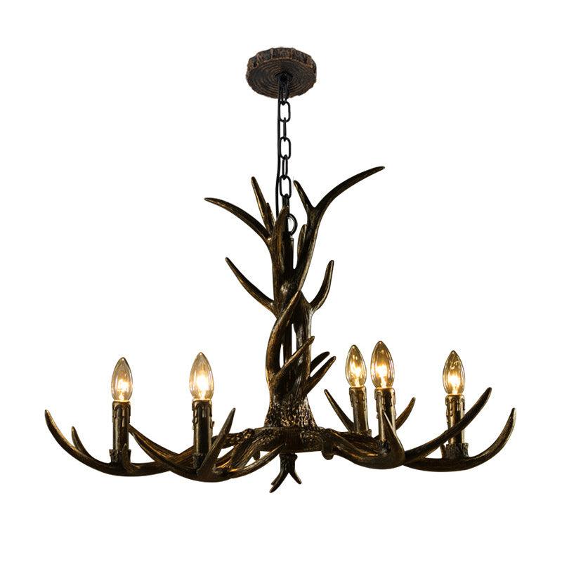 6/8/10-Light Chandelier Light Rustic Study Pendant Brass - Rebooters