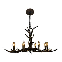 6/8/10-Light Chandelier Light Rustic Study Pendant Brass - Rebooters