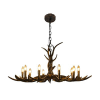 6/8/10-Light Chandelier Light Rustic Study Pendant Brass - Rebooters