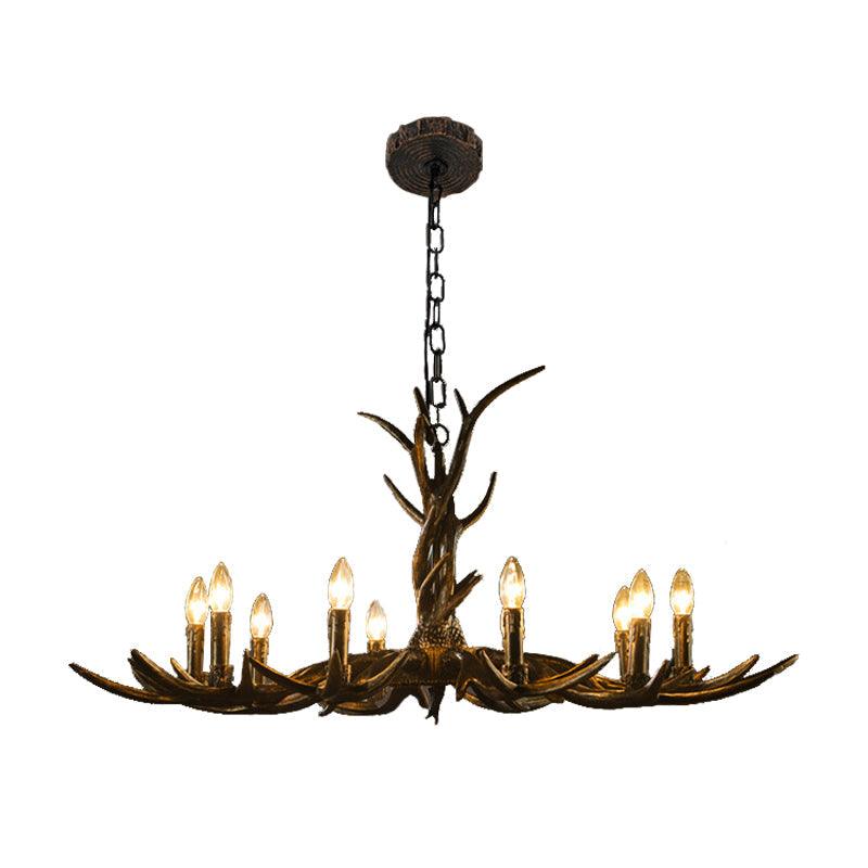 6/8/10-Light Chandelier Light Rustic Study Pendant Brass - Rebooters