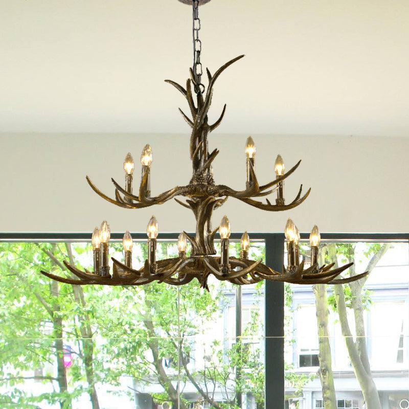 6/8/10-Light Chandelier Light Rustic Study Pendant Brass - Rebooters