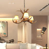 Cone Resin Pendant Lighting Traditional Chandelier with Antler - Rebooters