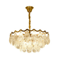 25.5"/31.5" Wide Tiered Chandelier Lighting Nordic Crystal Gold - Rebooters
