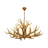 Deer Antler Resin Pendant Lighting Traditional Chandelier - Rebooters