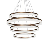Acrylic Round Chandelier Light Contemporary 4/5/6-Head Pendant - Rebooters