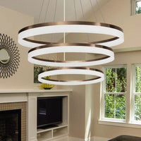 Acrylic Round Chandelier Light Contemporary 4/5/6-Head Pendant - Rebooters