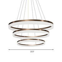 Acrylic Round Chandelier Light Contemporary 4/5/6-Head Pendant - Rebooters