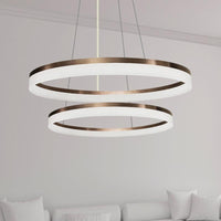 Acrylic Round Chandelier Light Contemporary 4/5/6-Head Pendant - Rebooters