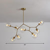 Brass Finish Molecular Chandelier Postmodern Metal Light - Rebooters