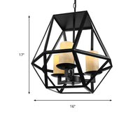 Black 4 Heads Ceiling Light Fixture Retro Industrial Lamp - Rebooters