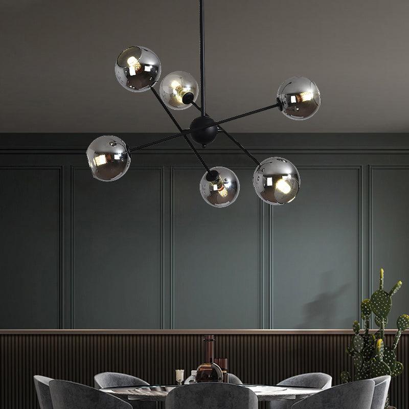Minimalistic Ball Hanging Ceiling Light Glass Dining Room Chandelier - Rebooters