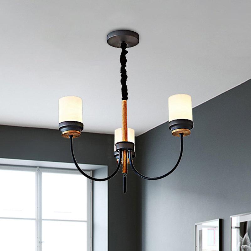 Art Deco Tapered Shade Hanging Lamp Metal 3 Lights Chandelier - Rebooters