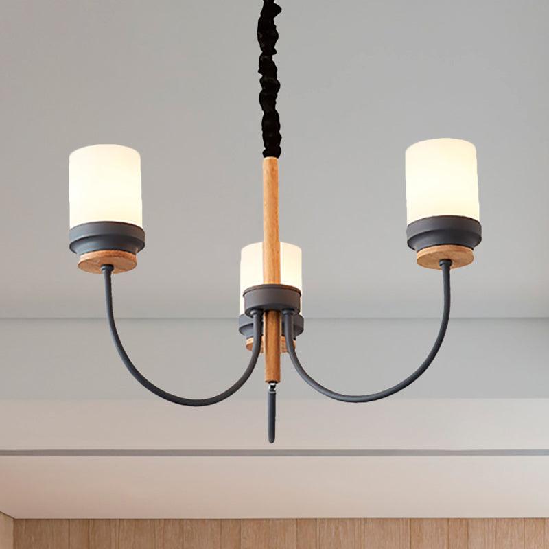 Art Deco Tapered Shade Hanging Lamp Metal 3 Lights Chandelier - Rebooters