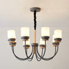 Modern Contemporary Tapered Shade Hanging Chandelier 8 Lights Glass Pendant - Rebooters