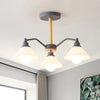 Conical Shade Bedroom Hanging Lights Metal 3 Lights Lamp - Rebooters