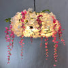 3-Light Round Cage Pendant Lamp Rural Metal Chandelier Light - Rebooters