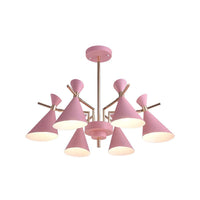 Bedroom Horn Shape Hanging Ceiling Lamp Modern 6 Lights Chandelier - Rebooters