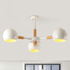 Dining Room Sphere Hanging Lamp Metal 3 Lights Simple Style - Rebooters
