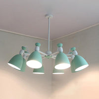 6 Lights Domed Ceiling Pendant Nordic Metal Chandelier - Rebooters