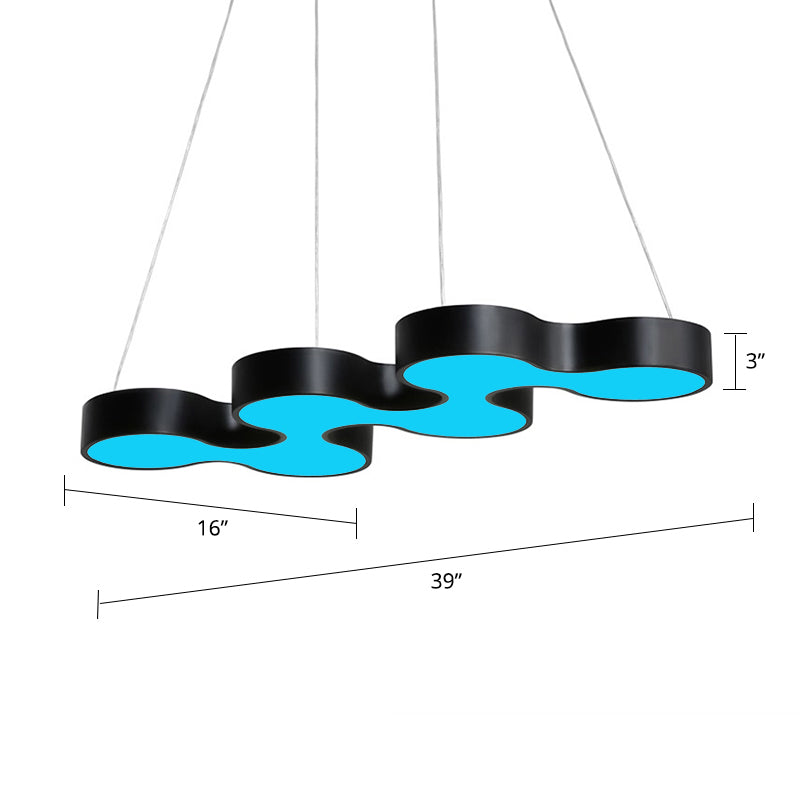 Meandering LED Ceiling Light Novelty Modern Metal Chandelier - Rebooters