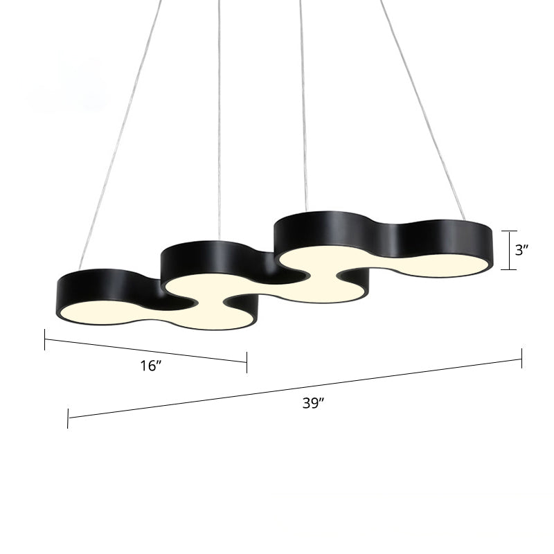 Meandering LED Ceiling Light Novelty Modern Metal Chandelier - Rebooters