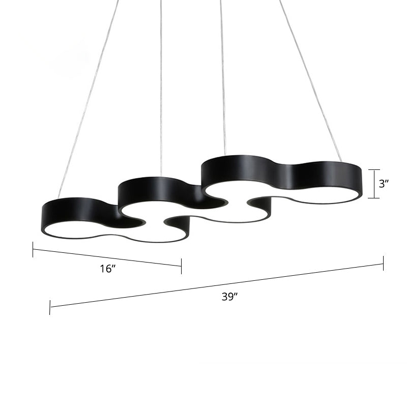 Meandering LED Ceiling Light Novelty Modern Metal Chandelier - Rebooters