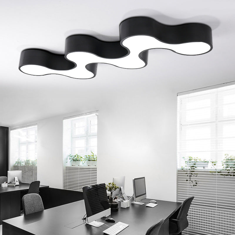 Meandering LED Ceiling Light Novelty Modern Metal Chandelier - Rebooters