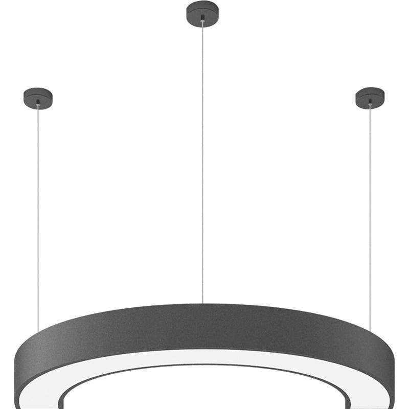 Black Arc LED Chandelier Light Simplicity for Gymnasium - Rebooters