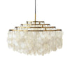 White 4 Layers Chandelier Vintage Shell 6-Light Fixture - Rebooters