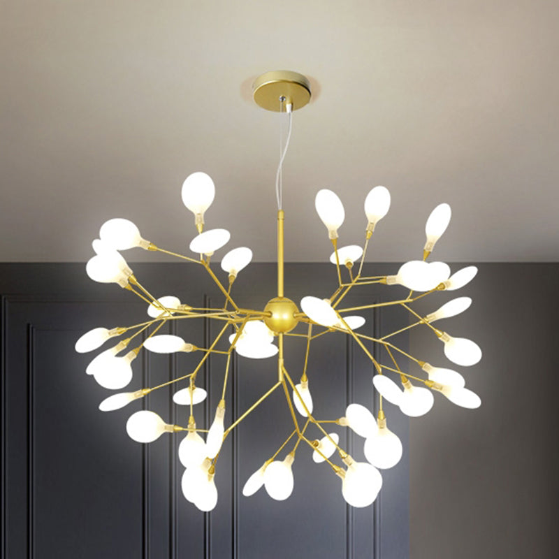 Firefly Chandelier Lighting Nordic Style Acrylic Lamp Gold - Rebooters