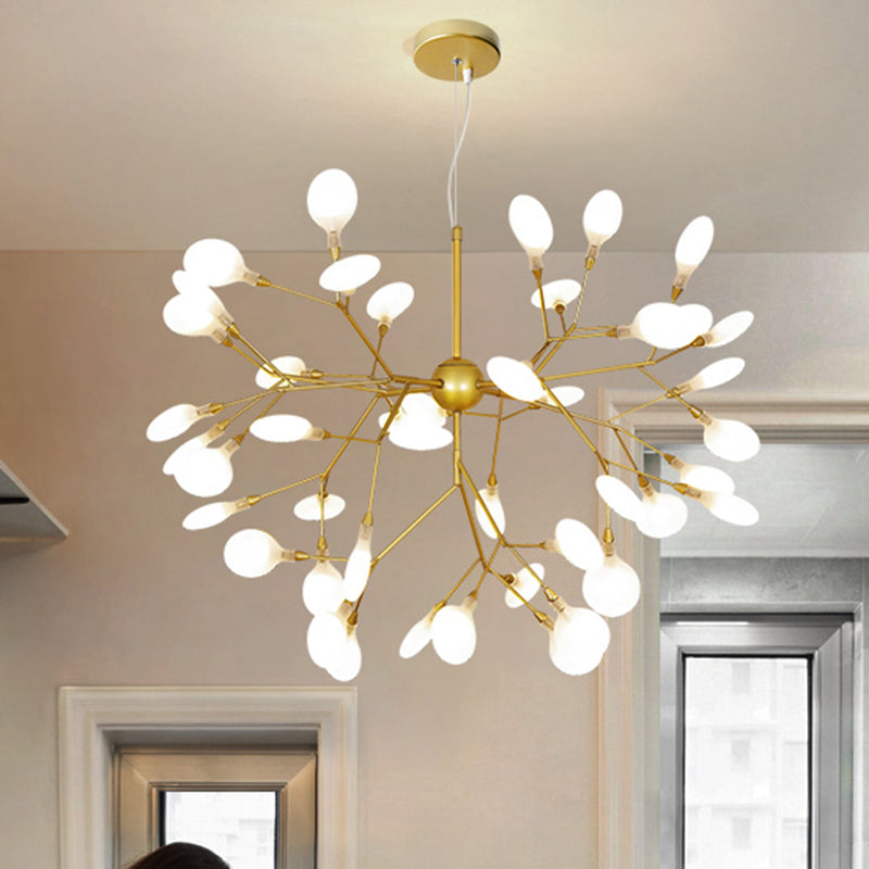 Firefly Chandelier Lighting Nordic Style Acrylic Lamp Gold - Rebooters
