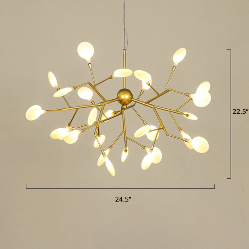 Firefly Chandelier Lighting Nordic Style Acrylic Lamp Gold - Rebooters
