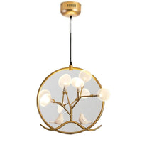Acrylic Branch Pendant Lamp Nordic 9-Light Chandelier Decor - Rebooters