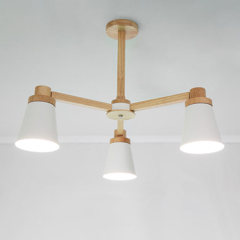 Conical Suspension Light Fixture Nordic Iron Chandelier Lighting - Rebooters