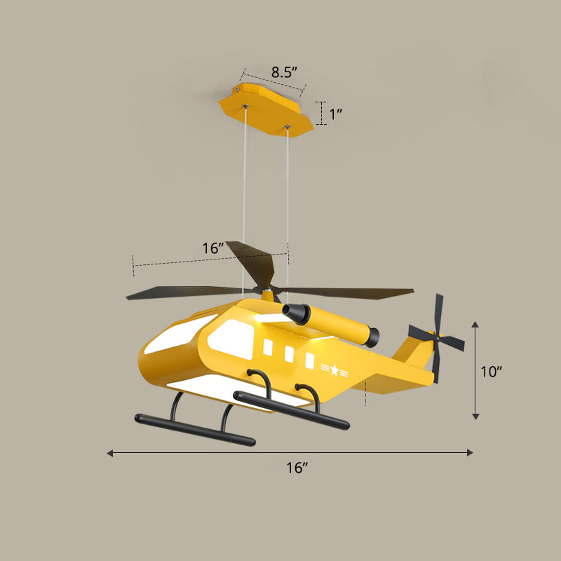 Biplane Acrylic Suspension Light Creative LED Chandelier for Boys Room - Rebooters