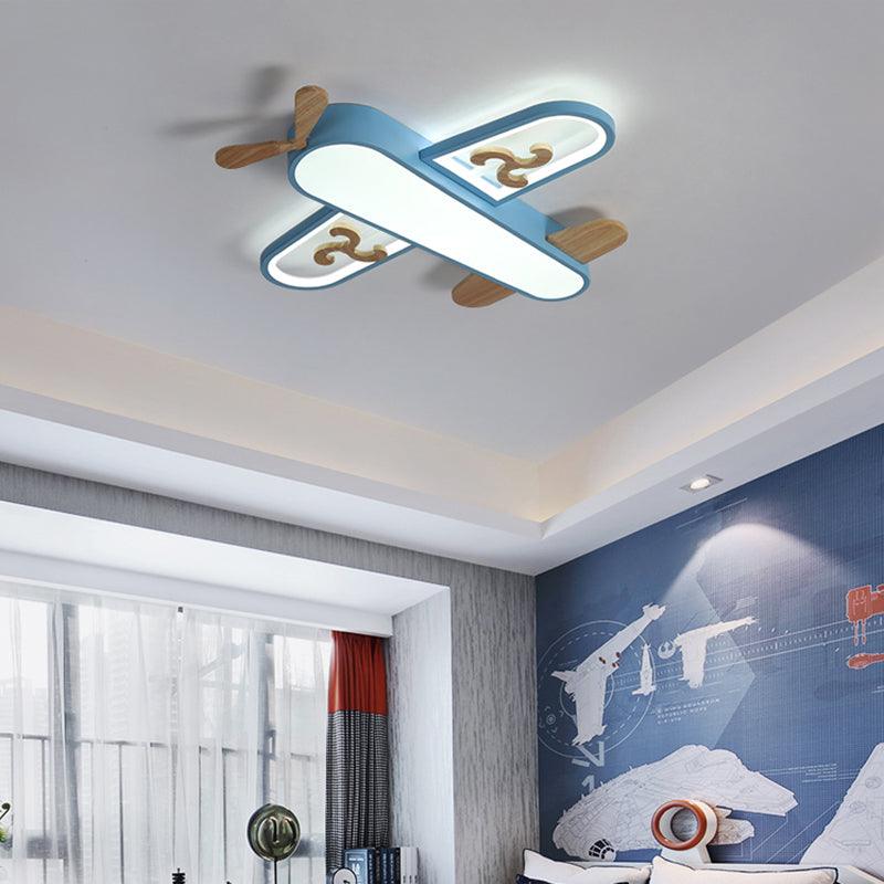 Aircraft Shaped Nursery Flush Mount Acrylic Cartoon Light - Rebooters