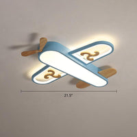 Aircraft Shaped Nursery Flush Mount Acrylic Cartoon Light - Rebooters