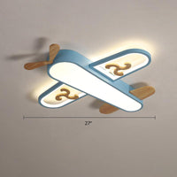 Aircraft Shaped Nursery Flush Mount Acrylic Cartoon Light - Rebooters