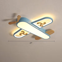 Aircraft Shaped Nursery Flush Mount Acrylic Cartoon Light - Rebooters