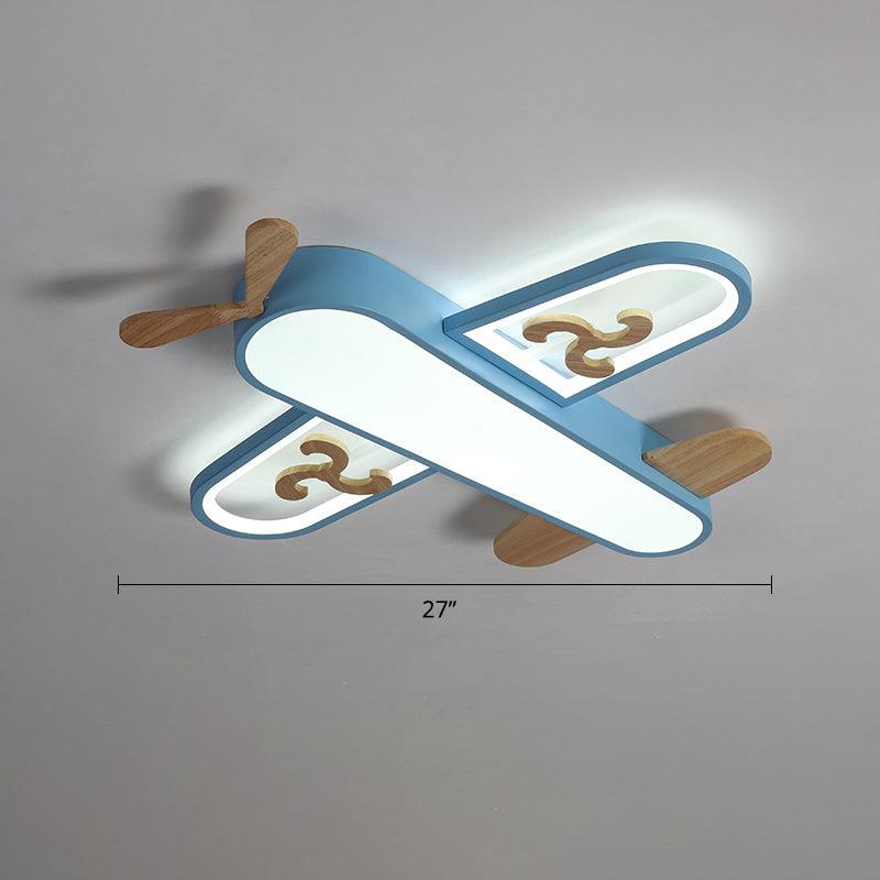Aircraft Shaped Nursery Flush Mount Acrylic Cartoon Light - Rebooters