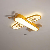 Aircraft Shaped Nursery Flush Mount Acrylic Cartoon Light - Rebooters