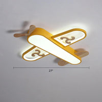 Aircraft Shaped Nursery Flush Mount Acrylic Cartoon Light - Rebooters