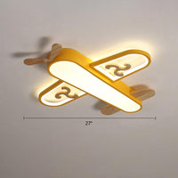 Aircraft Shaped Nursery Flush Mount Acrylic Cartoon Light - Rebooters
